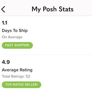 Same day shipping and 4.9 average star rating! ⭐️⭐️⭐️⭐️⭐️